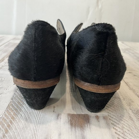 Marsell Black Pony Hair & Leather Oxford Loafers Pointed Toe - Picture 8 of 8